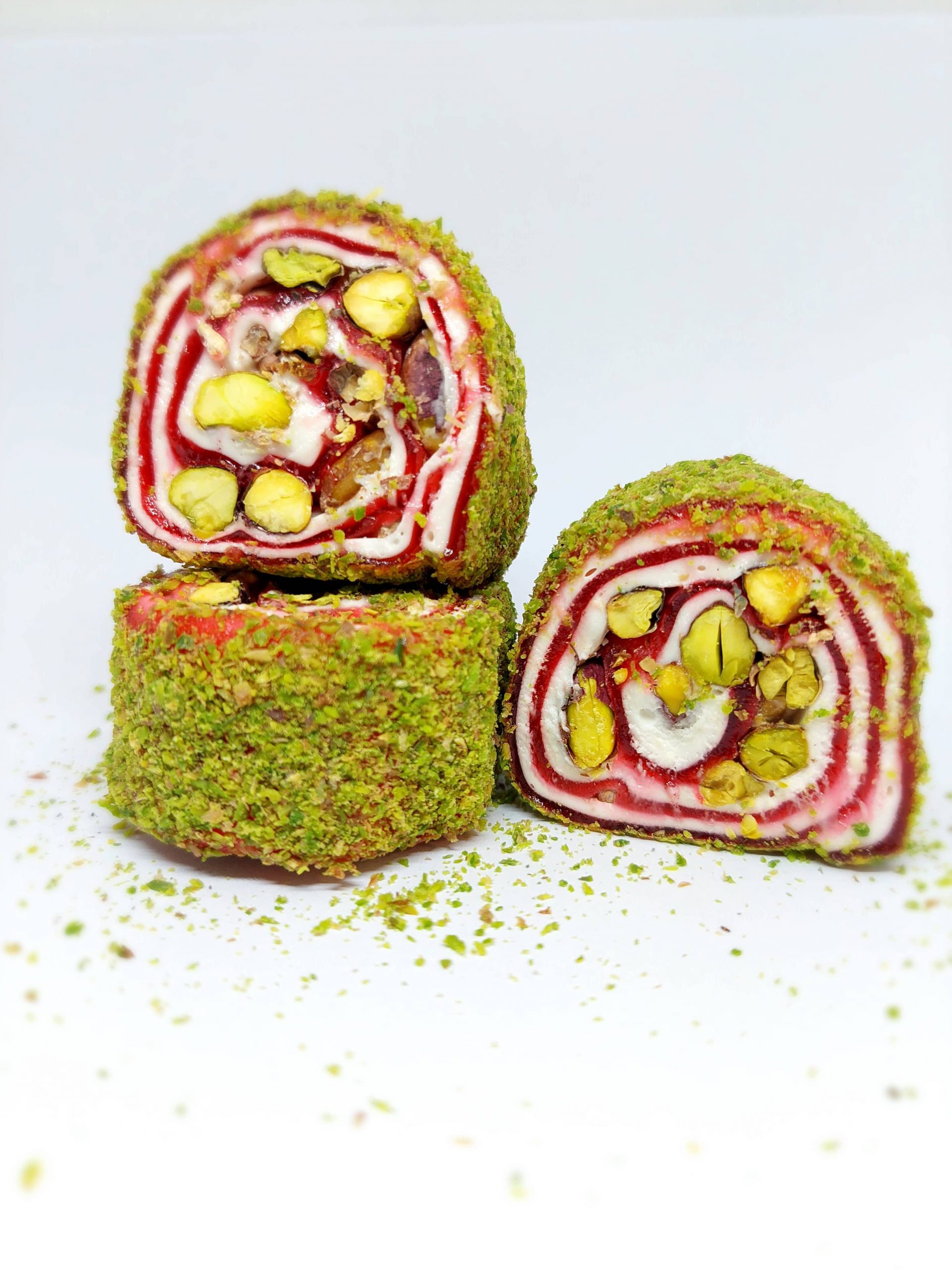 Lokum-Atlas | Granatapfel-Geschmack Pistazien Mini Türkischer